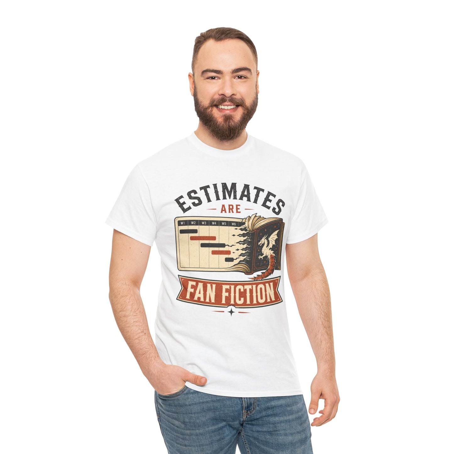 Estimates Are Fan Fiction Shirt | Funny Software Developer & Project Manager Tee